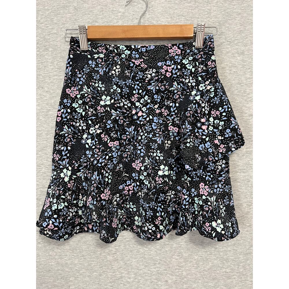 Altard State Floral Mini Skirt Size Small Ruffle Feminine Y2K
